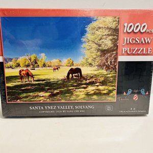 New TKmom 1000 Pc Jigsaw Puzzle SANTA YNEZ VALLEY SOLVANG Fang Chiu Hsu Sealed